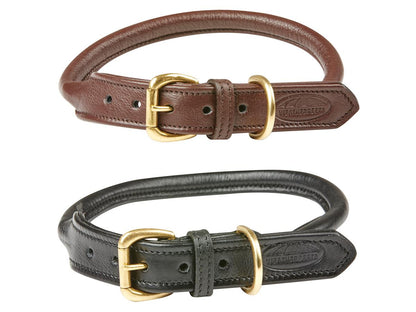 Weatherbeeta Rolled Leather Dog Collar