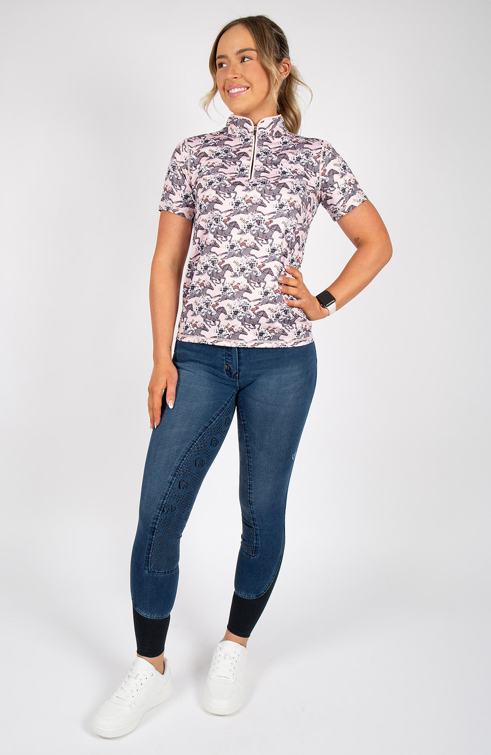 BARE Equestrian Heritage Bloom Sunsafe Riding Shirt