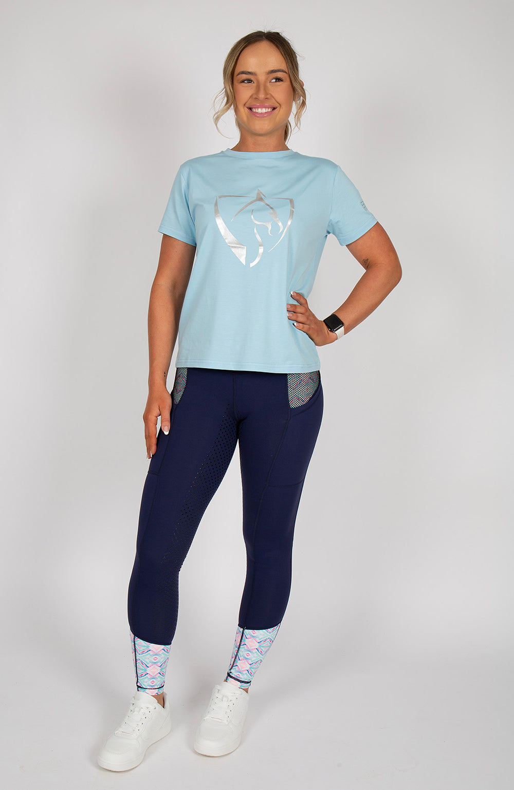 BARE Equestrian Silver Logo T-Shirt
