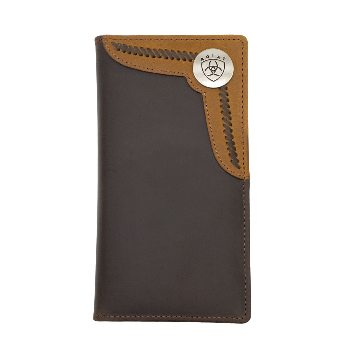 Ariat Rodeo Wallet - Two Toned Accent - Brown/Tan