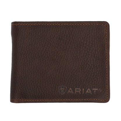 Ariat Bi-Fold Wallet - Logo Distressed Brown