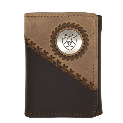 Ariat Tri-Fold Wallet - Two Toned - Distressed