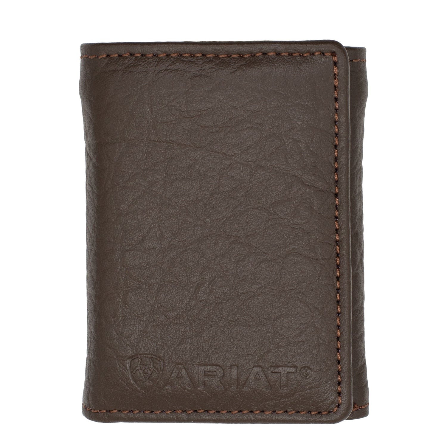 Ariat Tri-Fold Wallet - Logo - Dark Brown