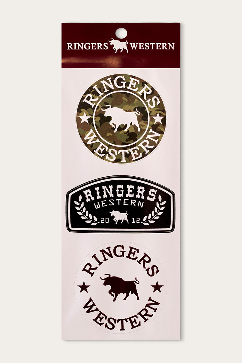 Ringers Western Logo Sticker 3 Pack
