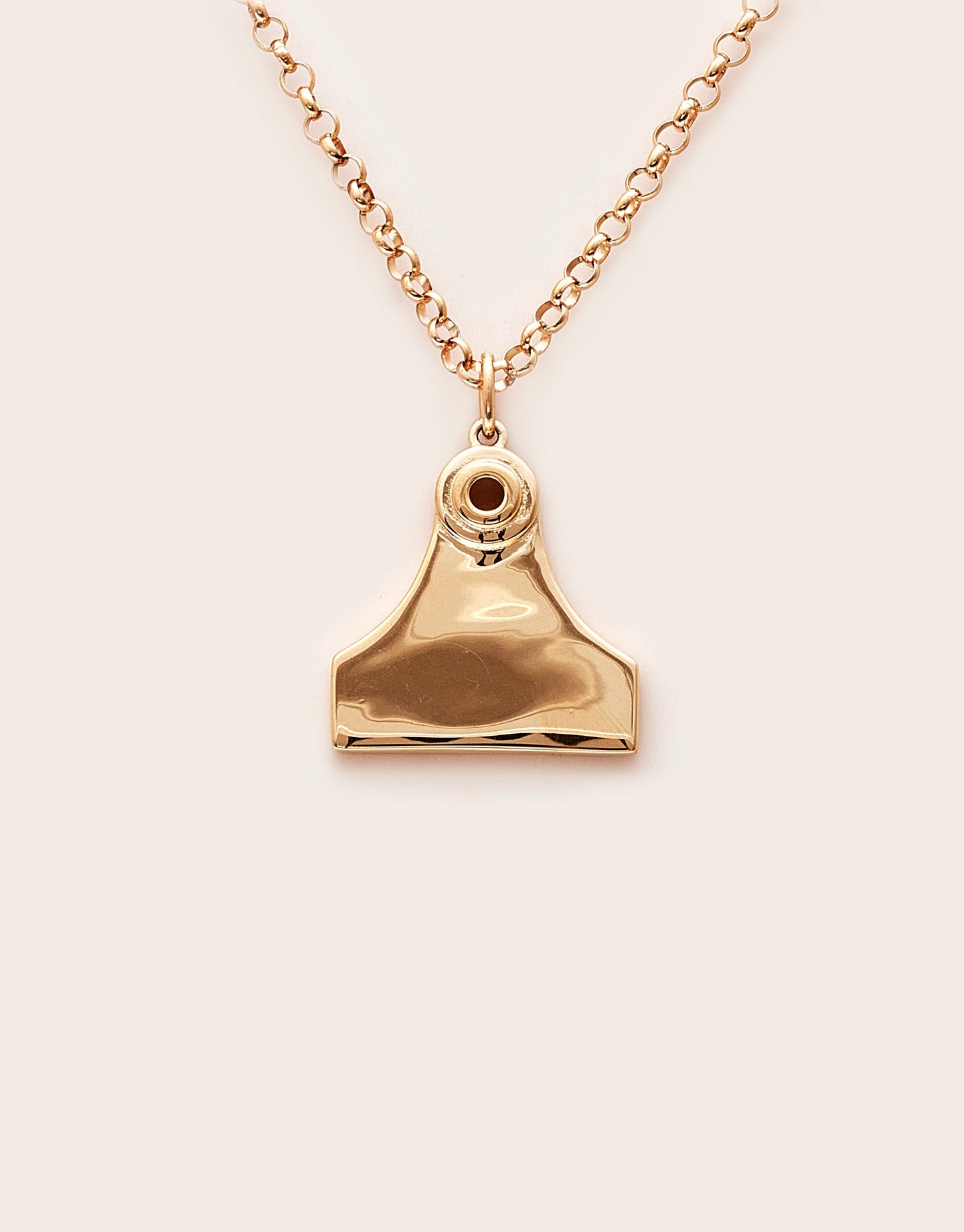 Whistle &amp; Pop High Country Cattle Tag Necklace Silver