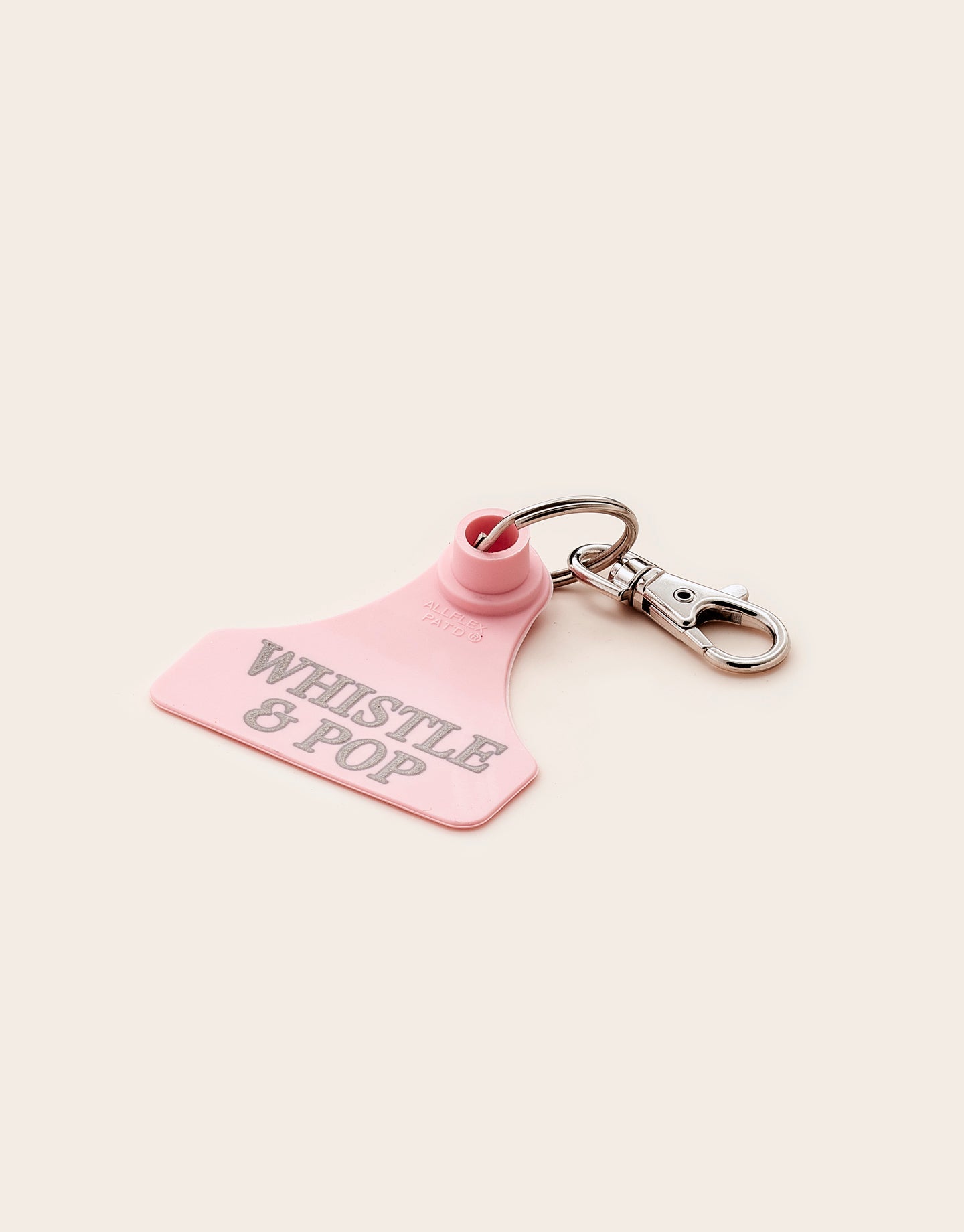 Whistle &amp; Pop Cattle Tag Keychain