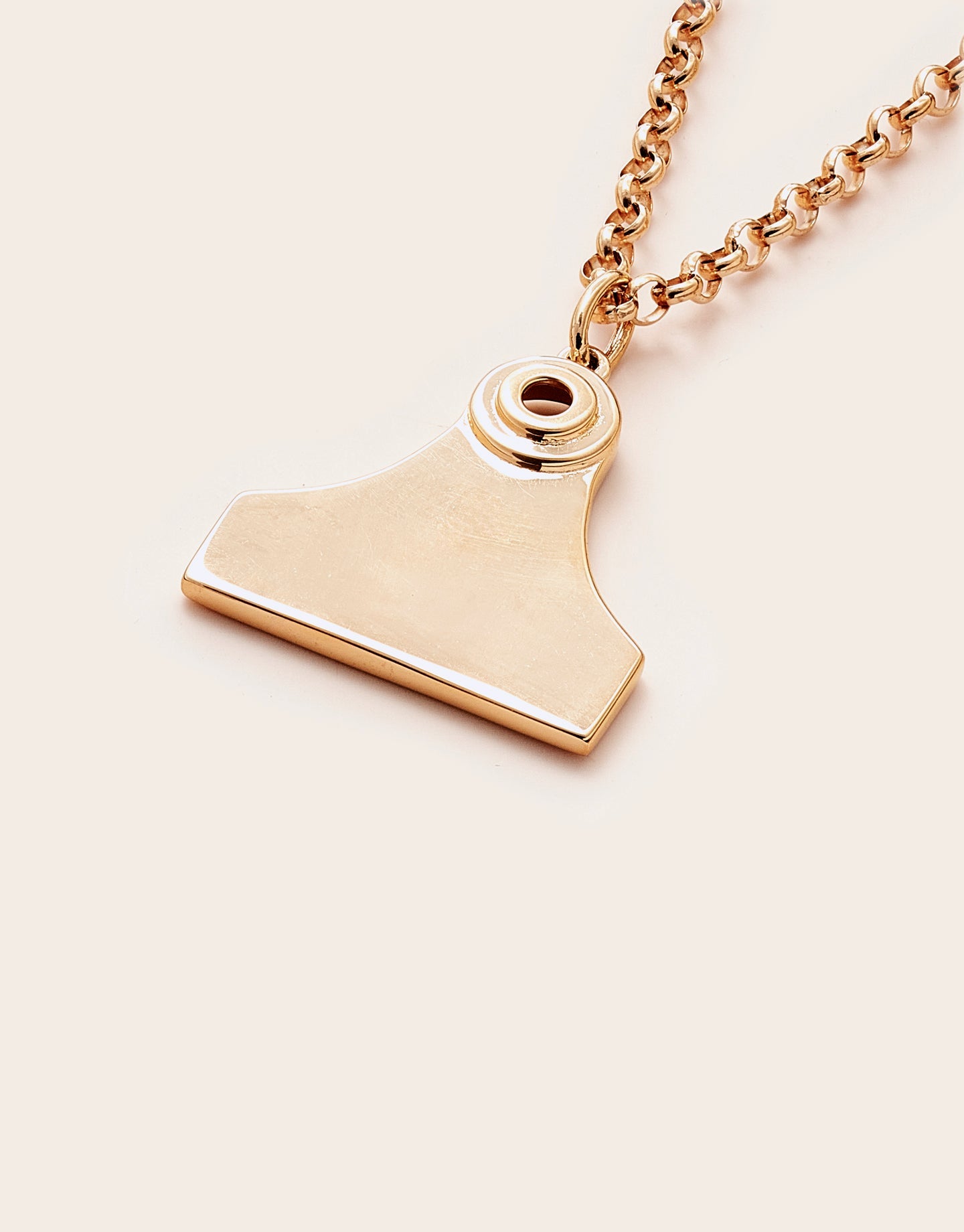 Whistle &amp; Pop High Country Cattle Tag Necklace Silver