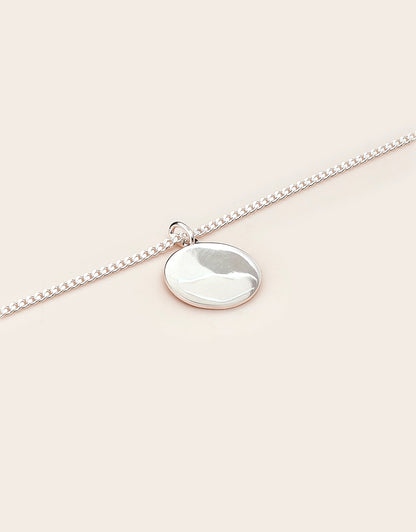 Whistle &amp; Pop Trailblazer Engravable Round Tag Necklace