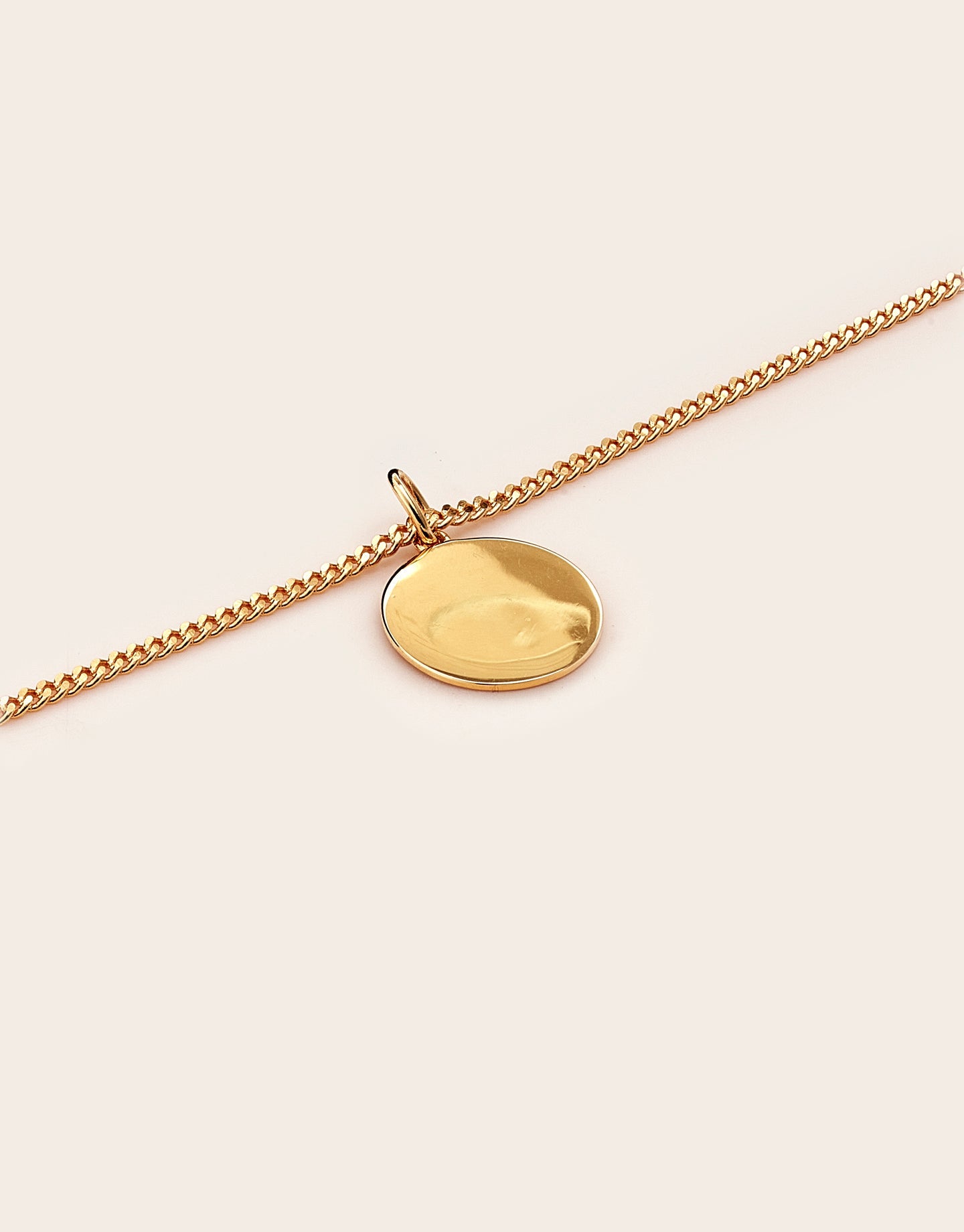 Whistle &amp; Pop Trailblazer Engravable Round Tag Necklace