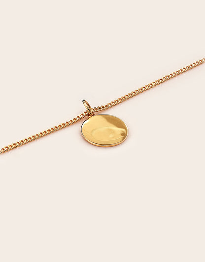 Whistle &amp; Pop Trailblazer Engravable Round Tag Necklace