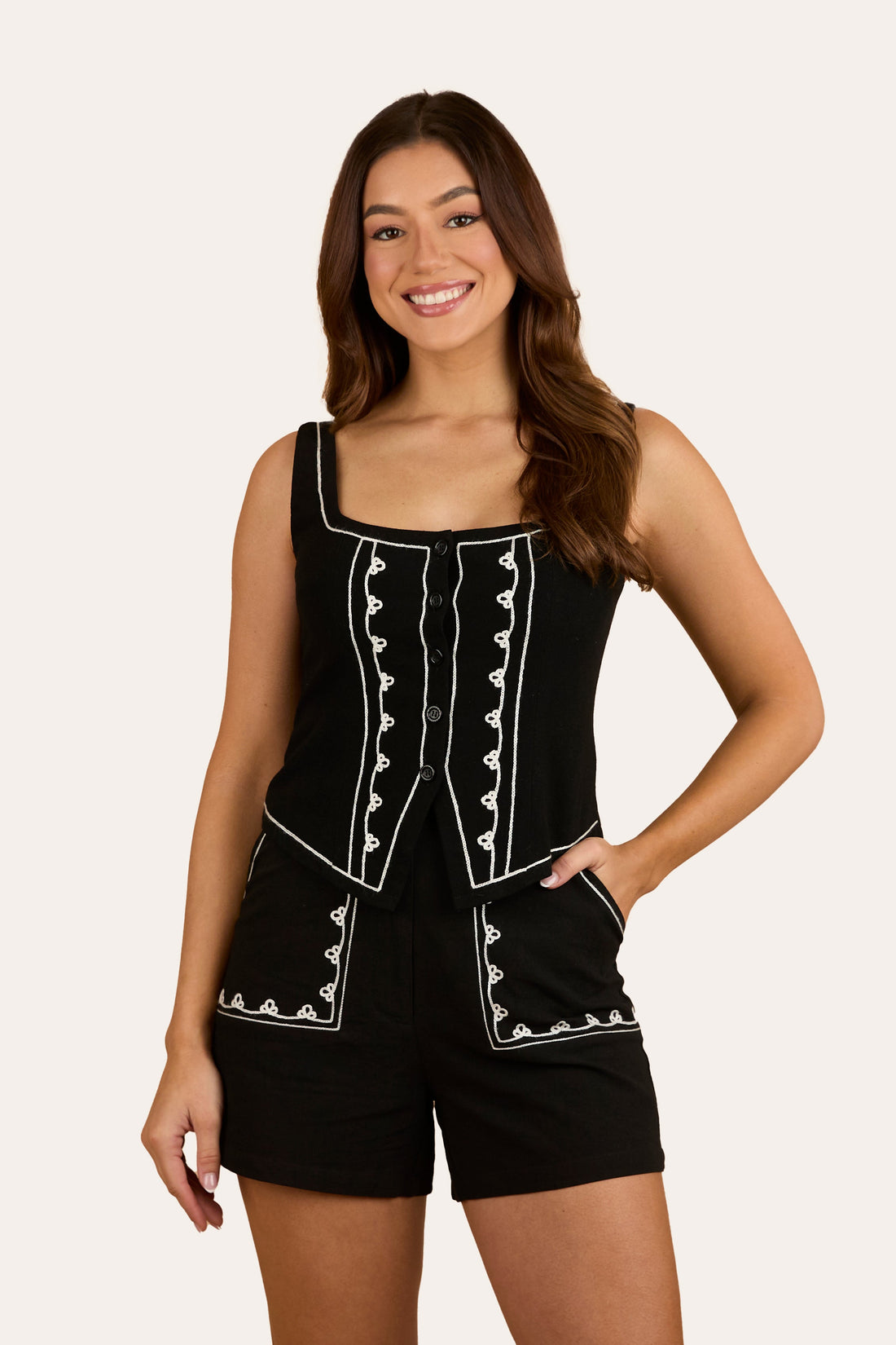 Ringers Western Westley Embroidered Fashion Top