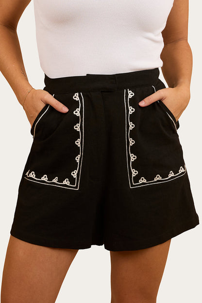 Ringers Western Westley Embroidered Shorts