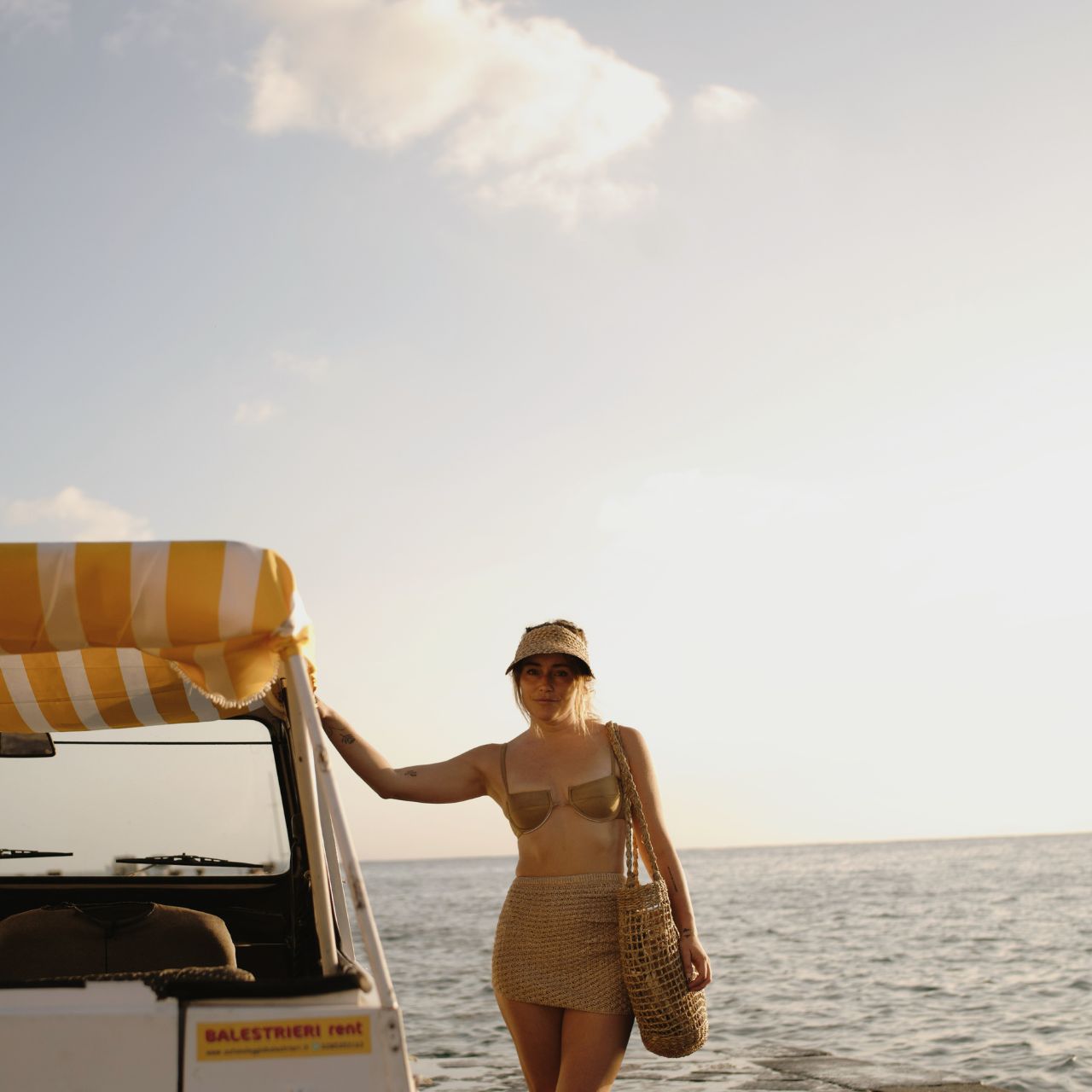 Will &amp; Bear Ari Straw Visor Hat for Women