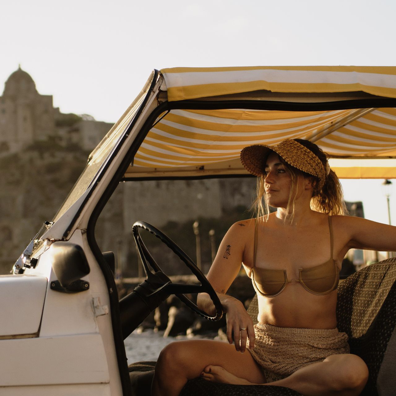 Will &amp; Bear Ari Straw Visor Hat for Women