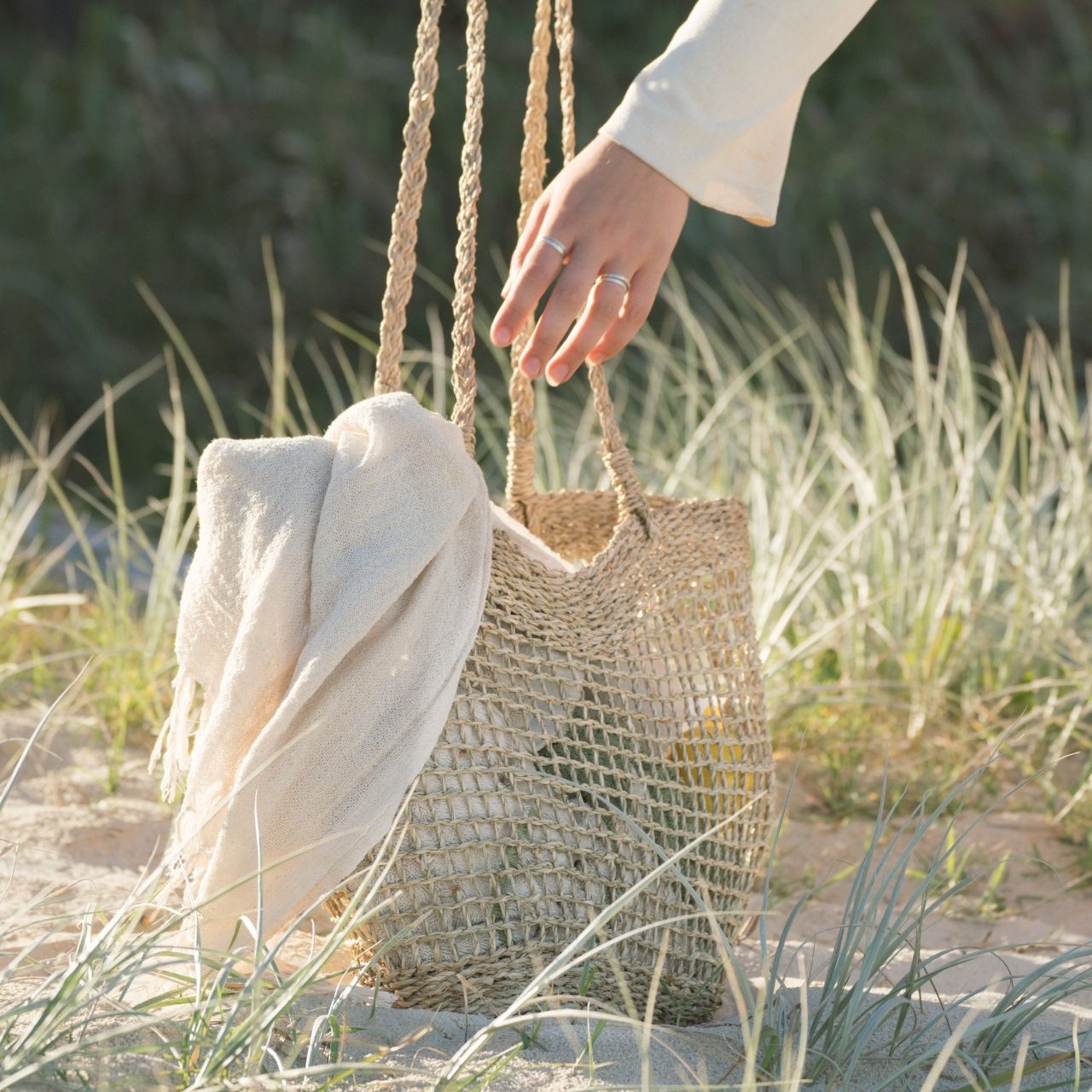 Will &amp; Bear Otis Straw | Beach Tote Bag