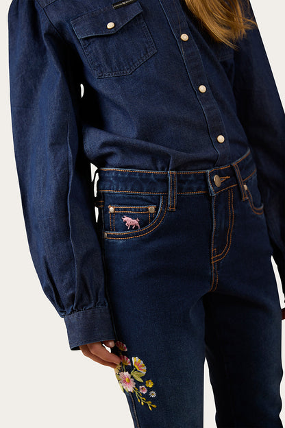 Ringers Western Dahlia Kids Bootleg Jean