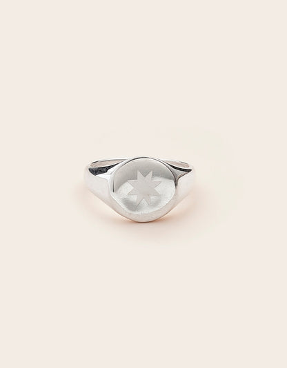 Whistle &amp; Pop Starkeeper Bright Star Signet Ring