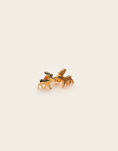 Whistle &amp; Pop Hunter Gatherer Stag Studs