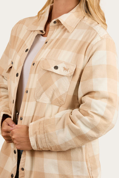 Ringers Western 
Sadie Womens Sherpa Flannel - Woodsmoke