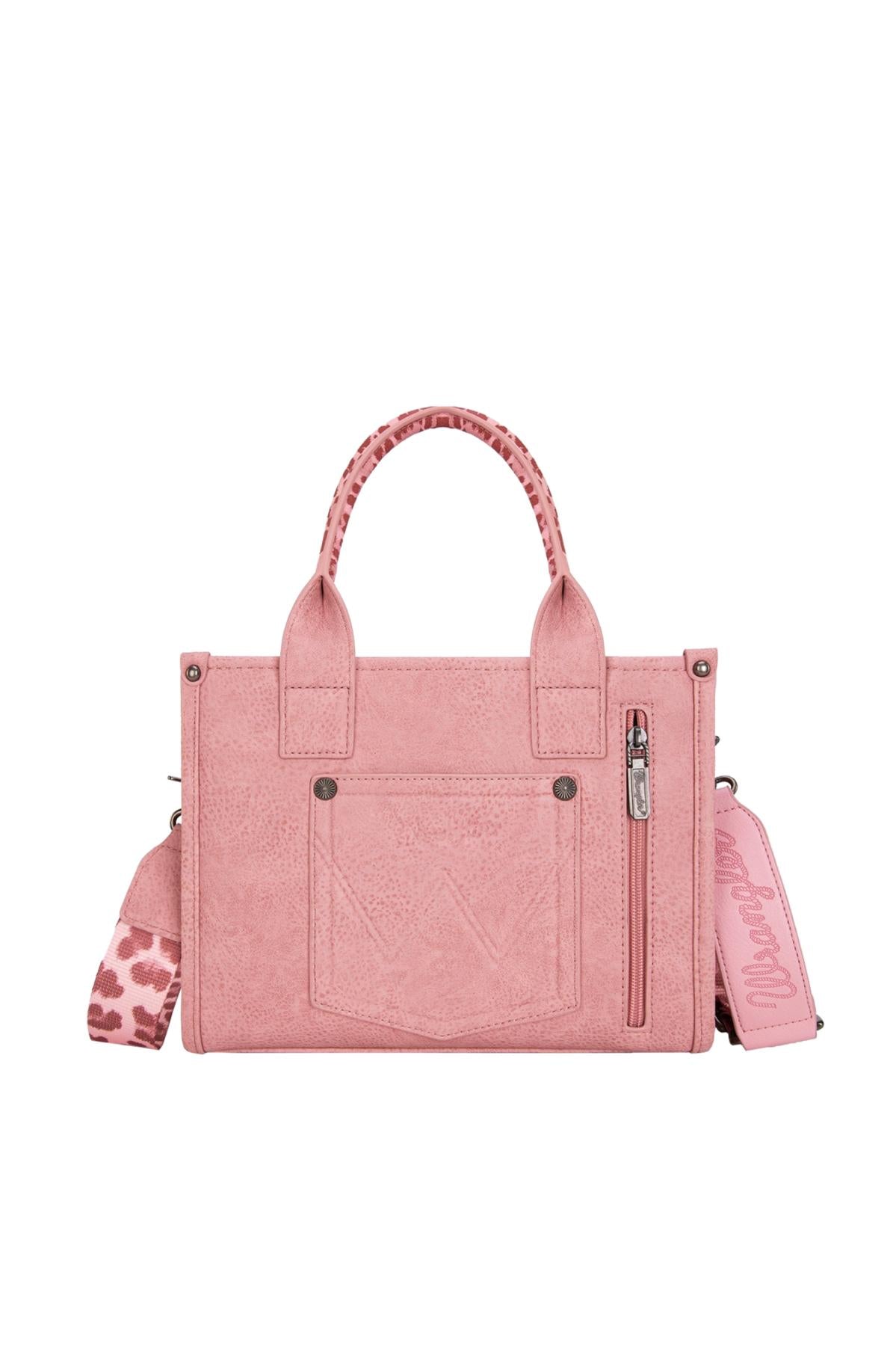 Wrangler Leopard Print Crossbody Bag - Pink