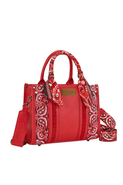 Wrangler Paisley Crossbody Bag - Red
