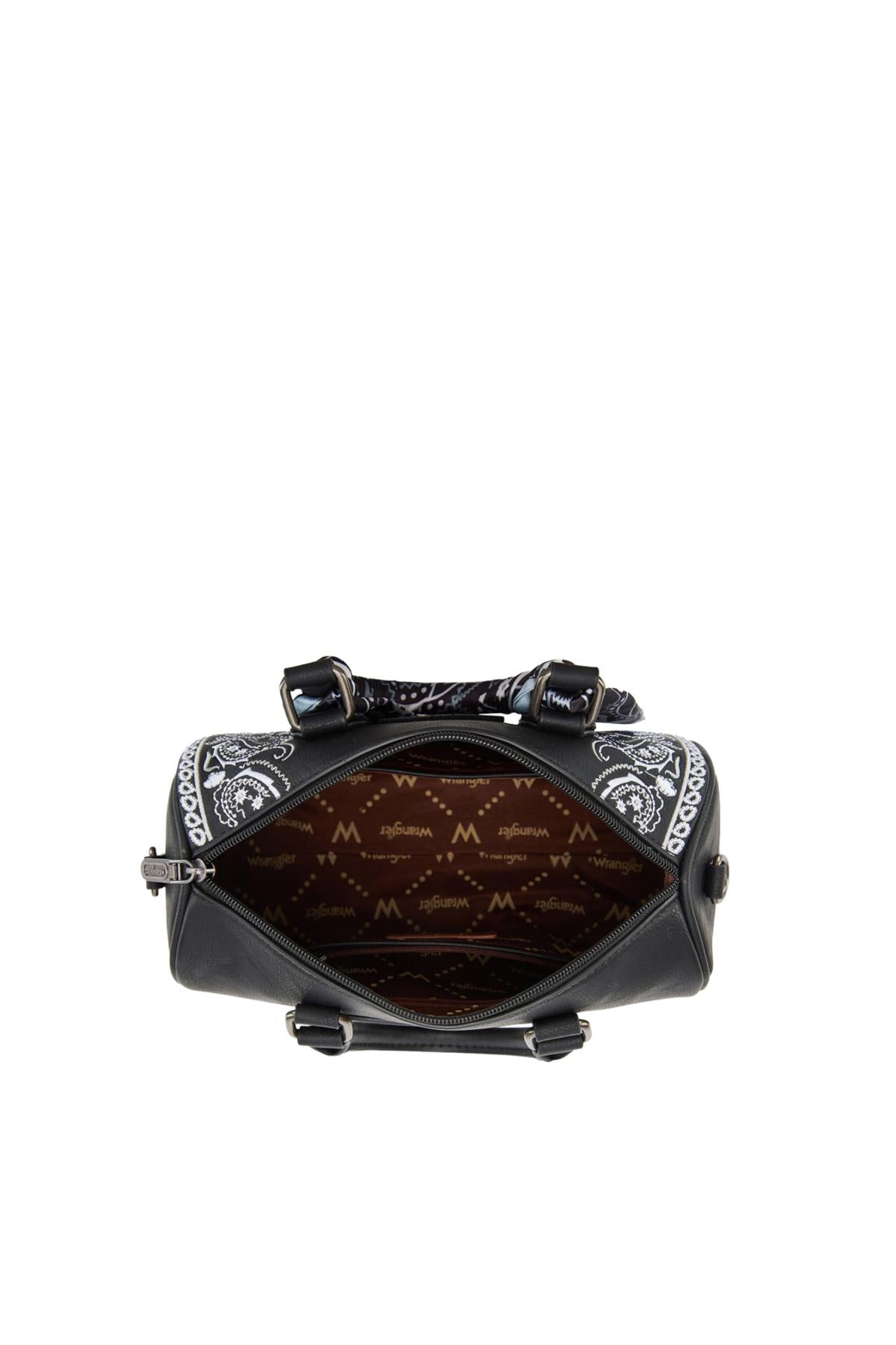 Wrangler Paisley Barrel Bag - Black