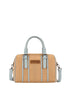 Wrangler Boston Stitch Barrel Bag - Camel/Blue