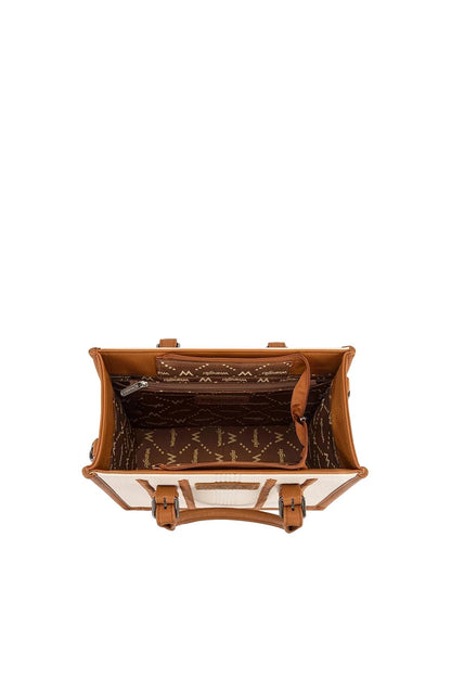 Wrangler Boston Stitch Crossbody Bag - Natural/Tan