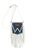 Wrangler Denim Pocket Fringe Bag - White