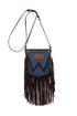 Wrangler Denim Pocket Fringe Bag - Chocolate
