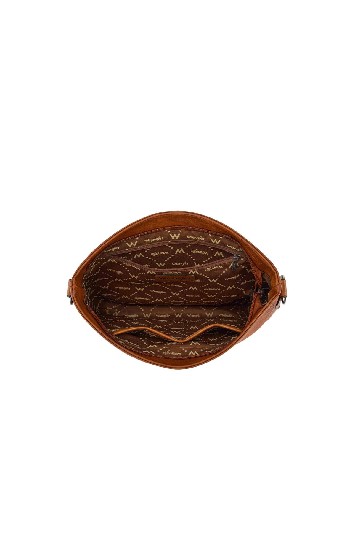 Wrangler Animal Print Slouch Bag - Tan