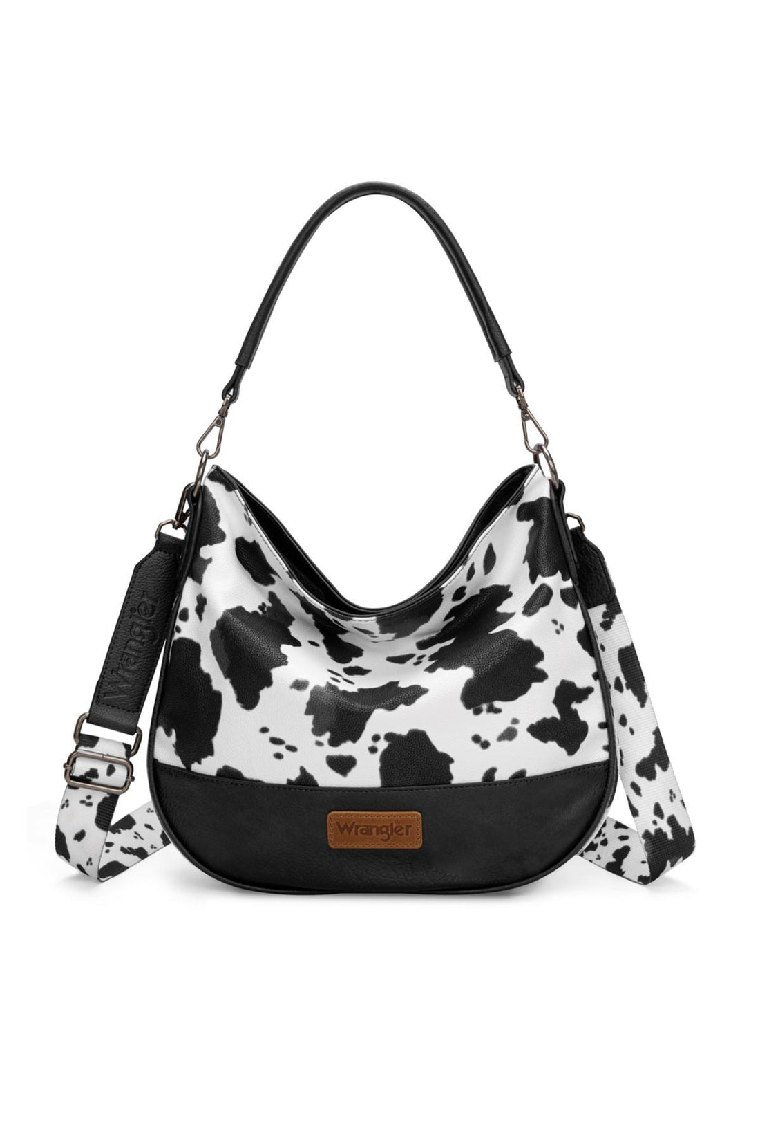 Wrangler Animal Print Slouch Bag - Black
