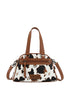 Wrangler Cow Print Handbag - Tan
