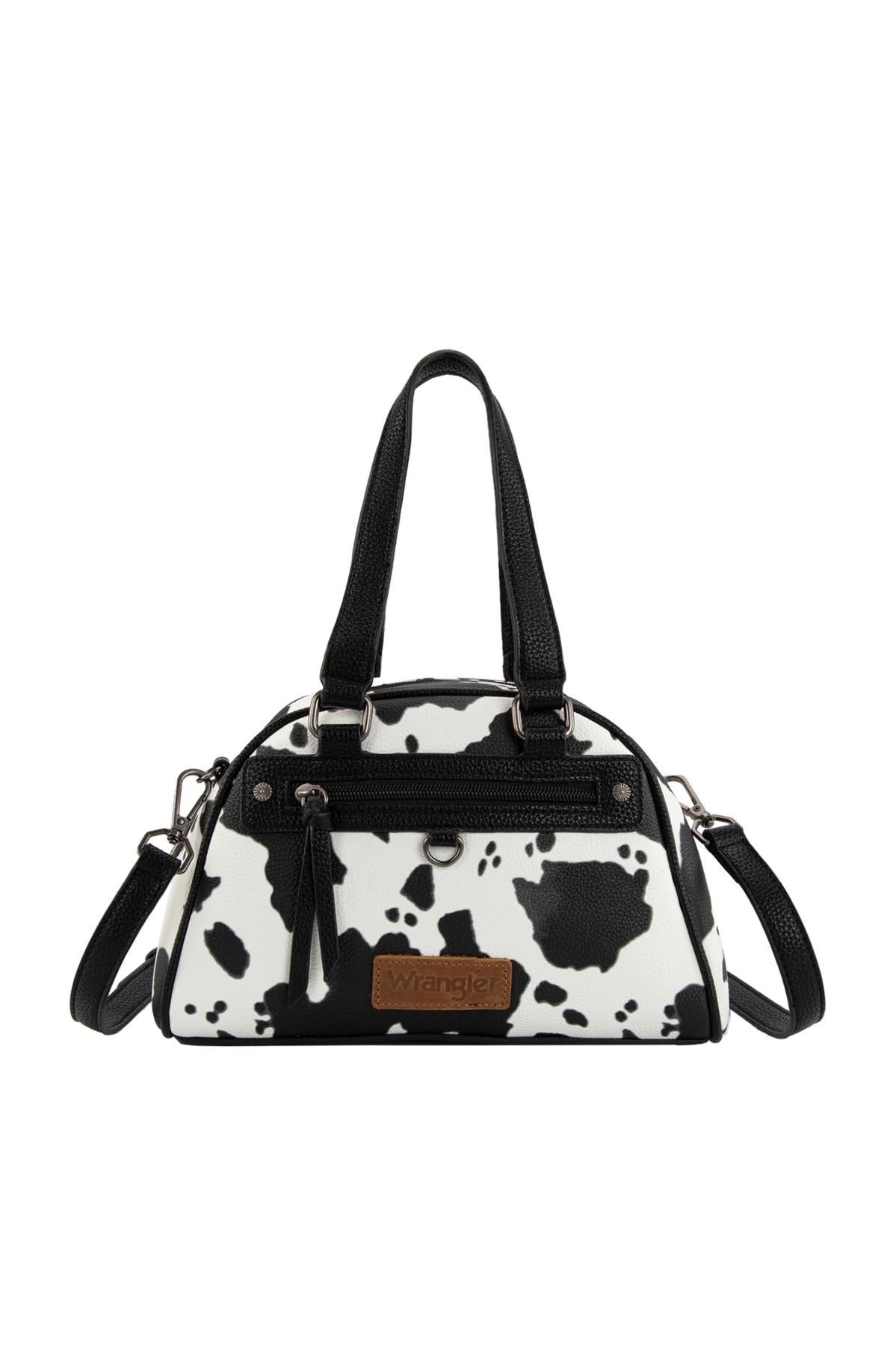 Wrangler Cow Print Handbag - Black