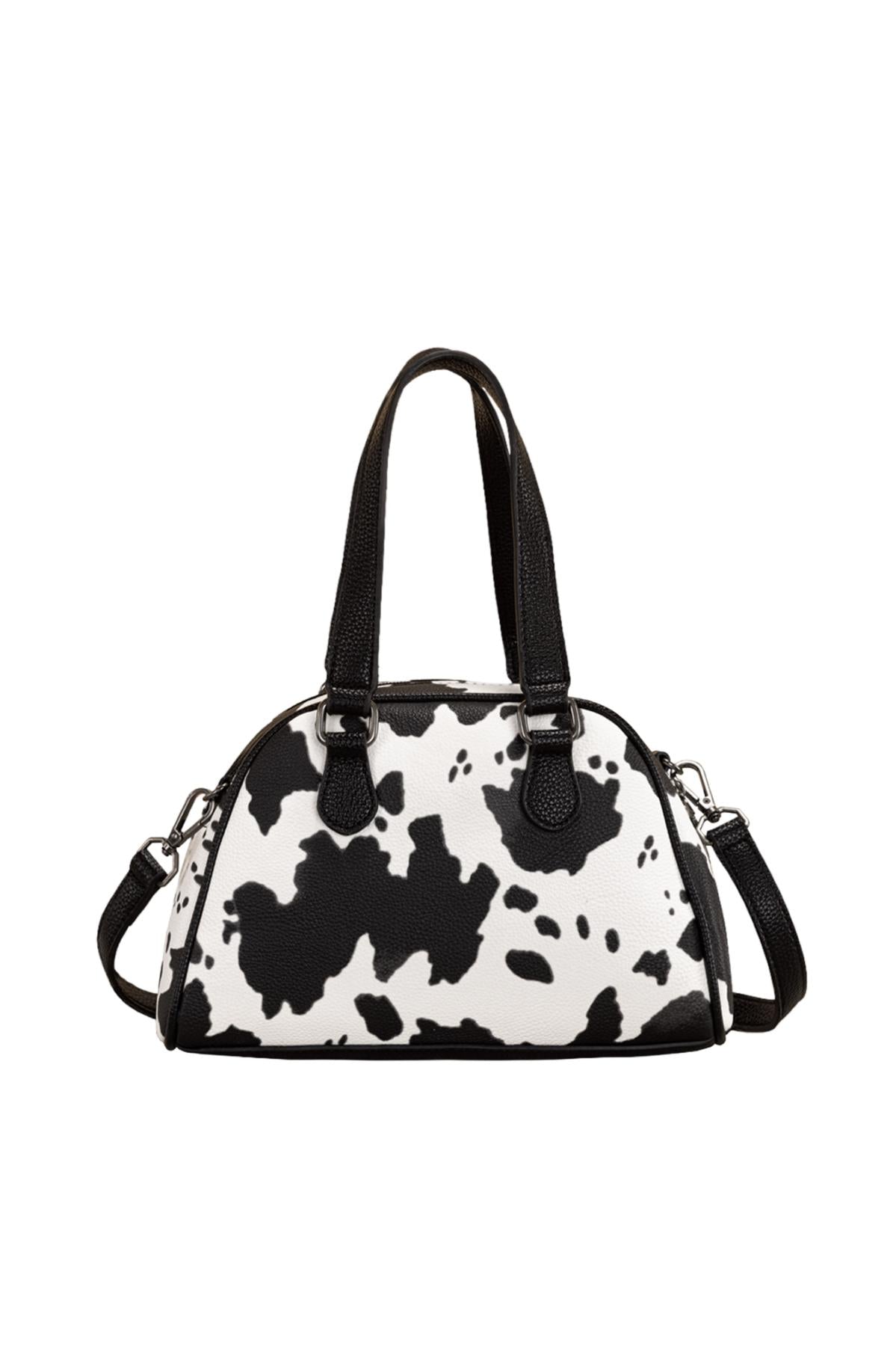 Wrangler Cow Print Handbag - Black