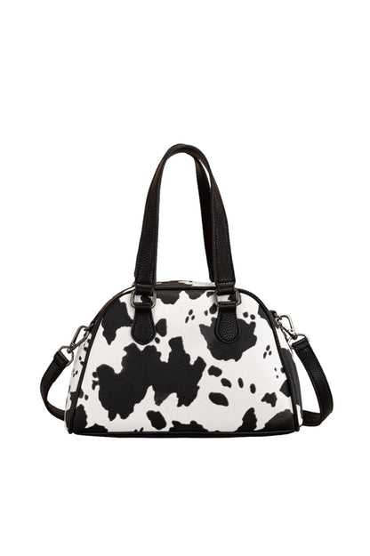 Wrangler Cow Print Handbag - Black