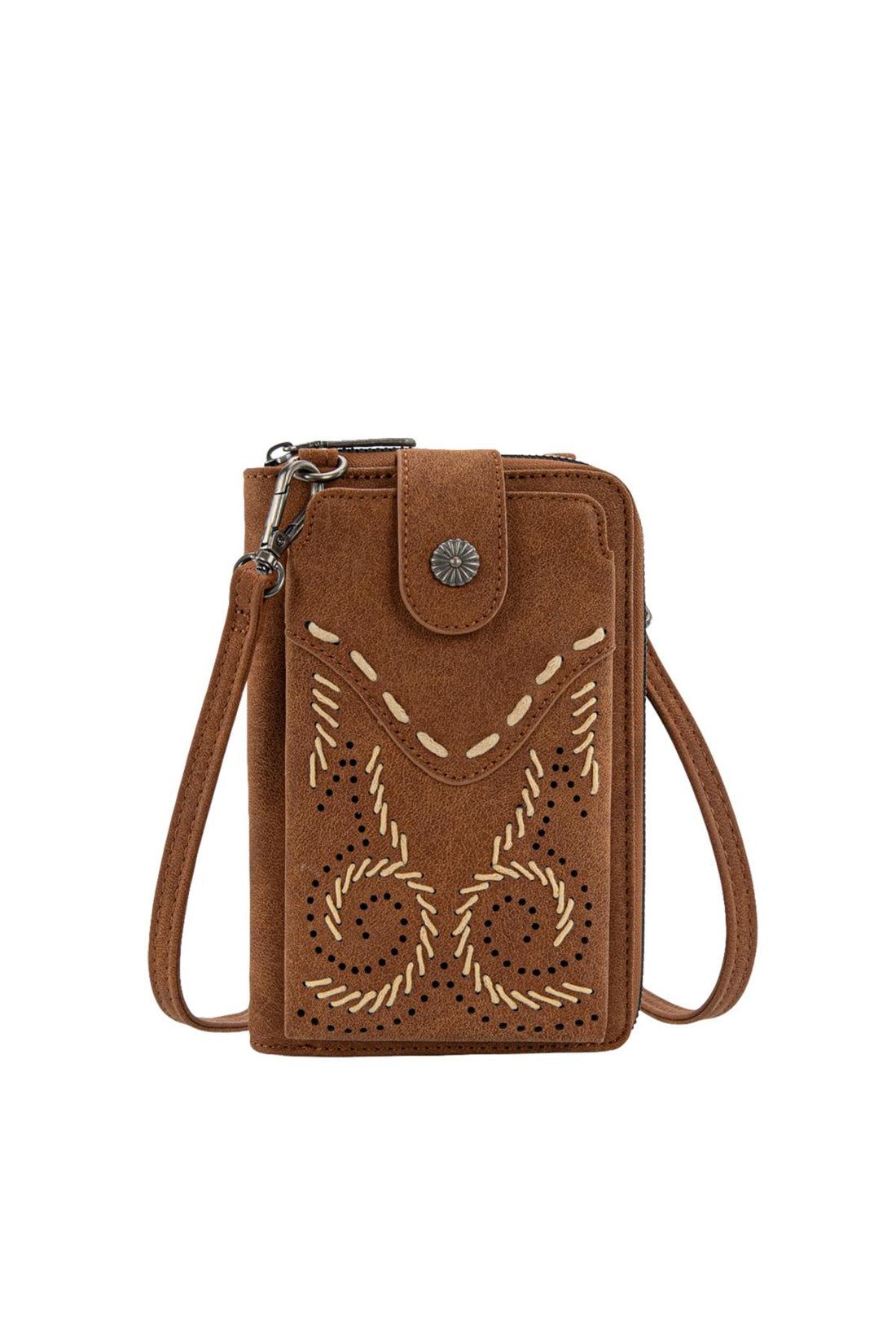 Wrangler Swirl Phone Wallet Bag - Tan