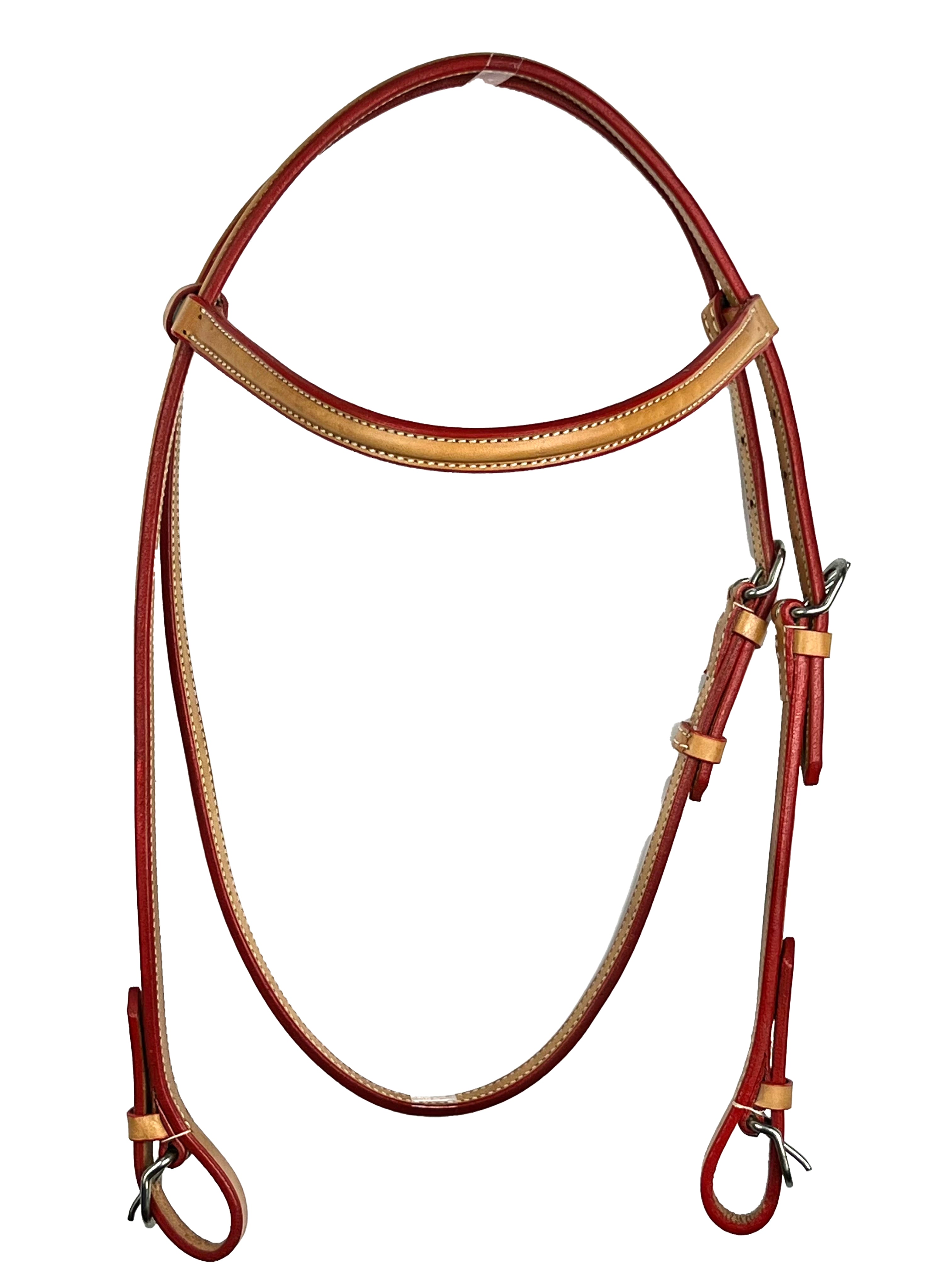 Ezy Ride Bridle Brow with Stitching Natural