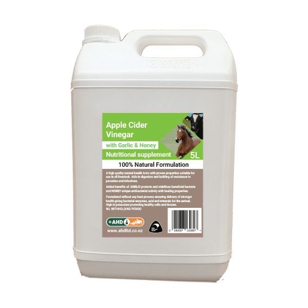 AHD Apple Cider Vinegar + Garlic &amp; Honey - 5l