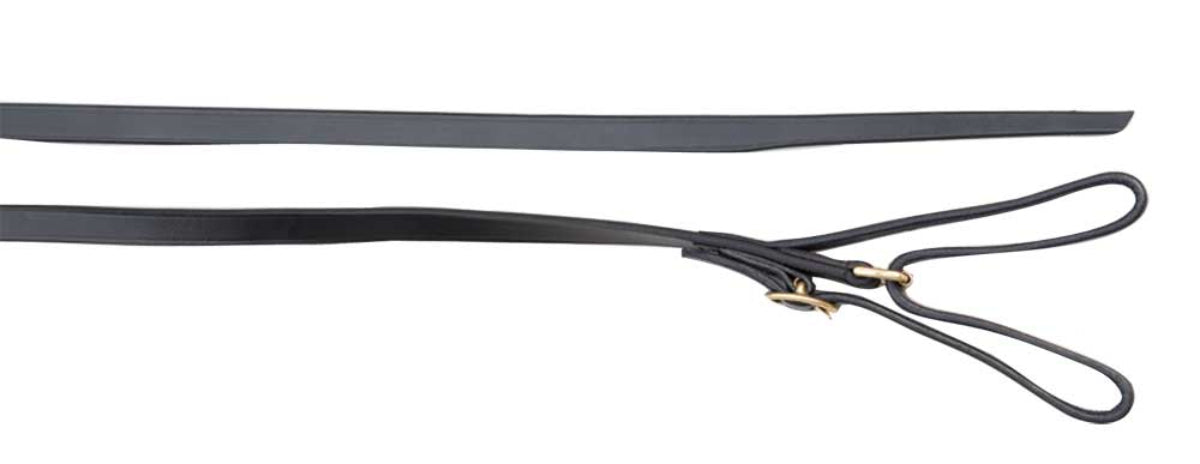 Aintree Leather Lead in Black with Butterfly Clip fitting