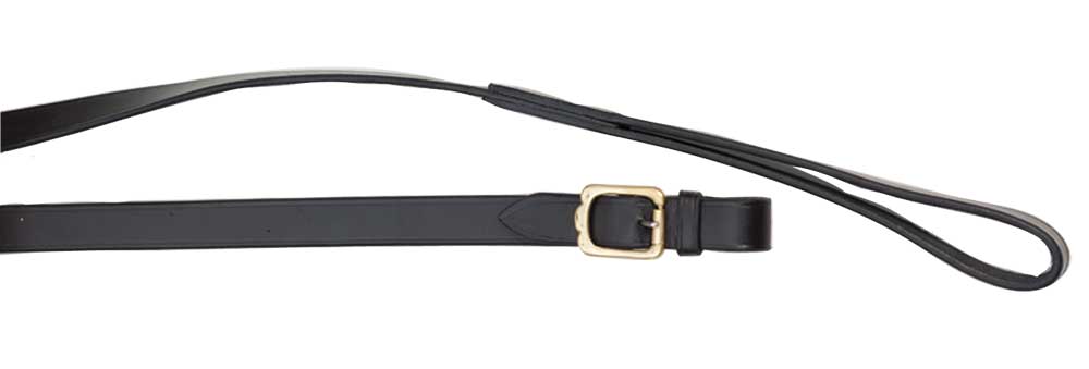Aintree Leather Lead in Black with Brass Buckle Only fitting