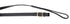Aintree Leather Lead in Black with Brass Buckle Only fitting