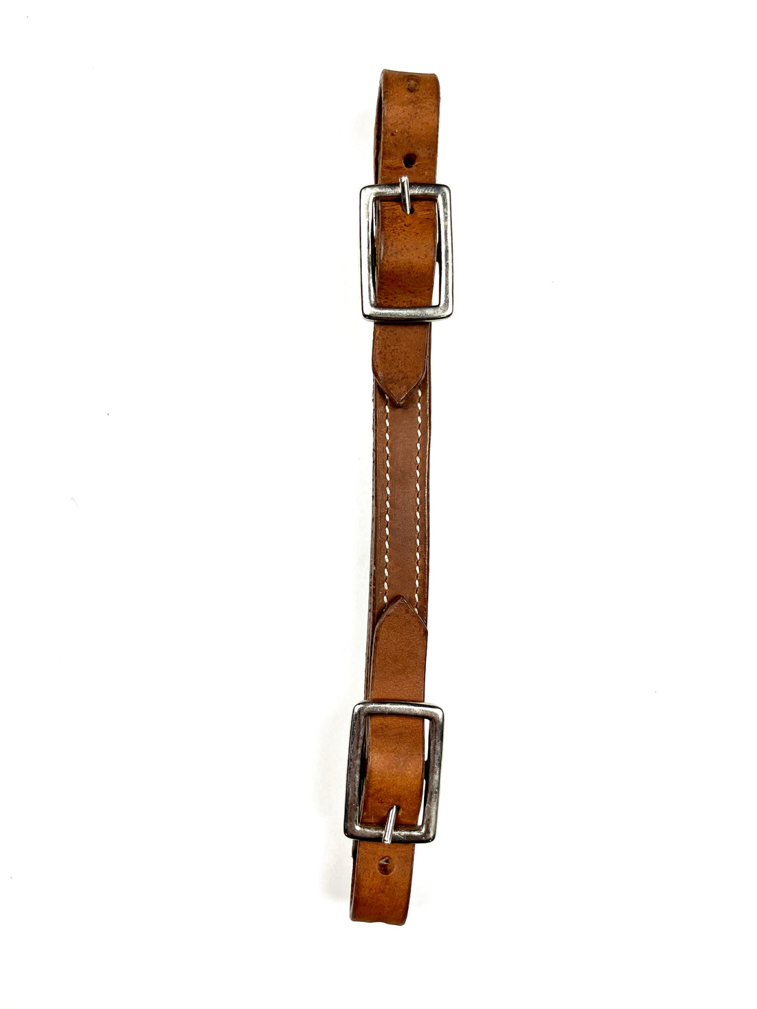 Ezy Ride Curb Strap Stitched 2 Buckle Harness Leather