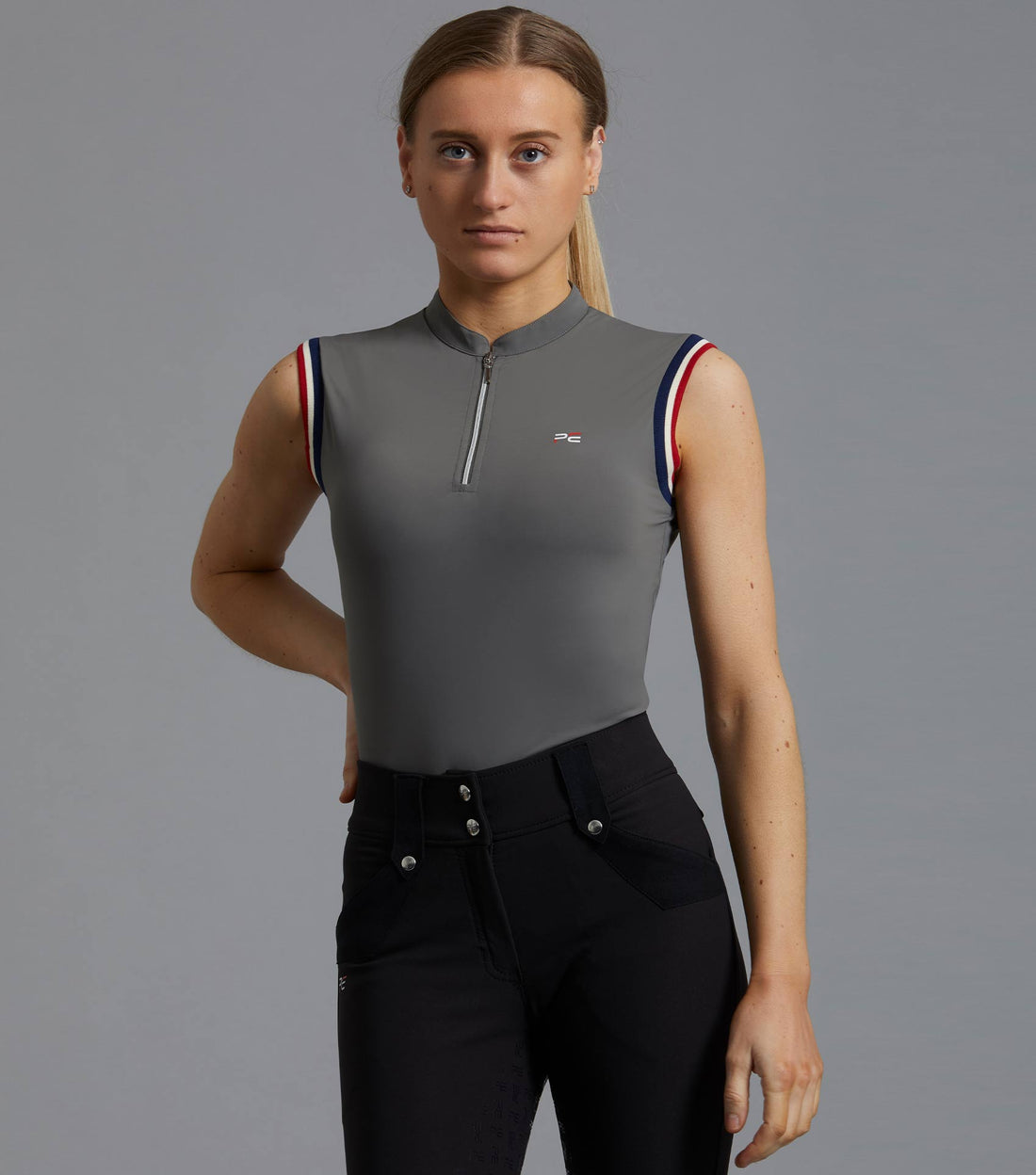 Description:Alito Ladies Sleeveless Riding Top_Colour:Anthracite_Position:1