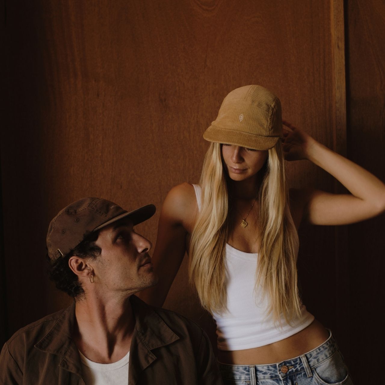 Will &amp; Bear Archie Cord Brown Corduroy Hat 5-Panel