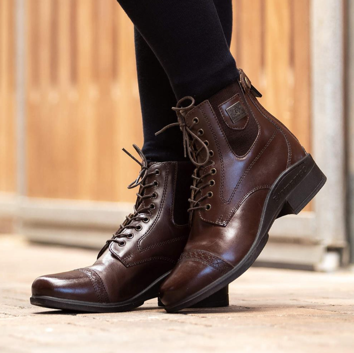 B Vertigo Ladies Jupiter Front Lace Jodhpur Boots - 3