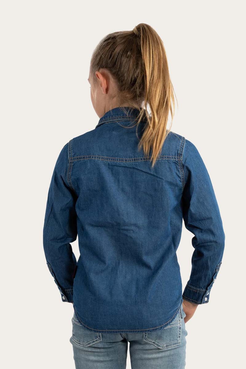 Ringers Western Bandera Kids Chambray Western Shirt