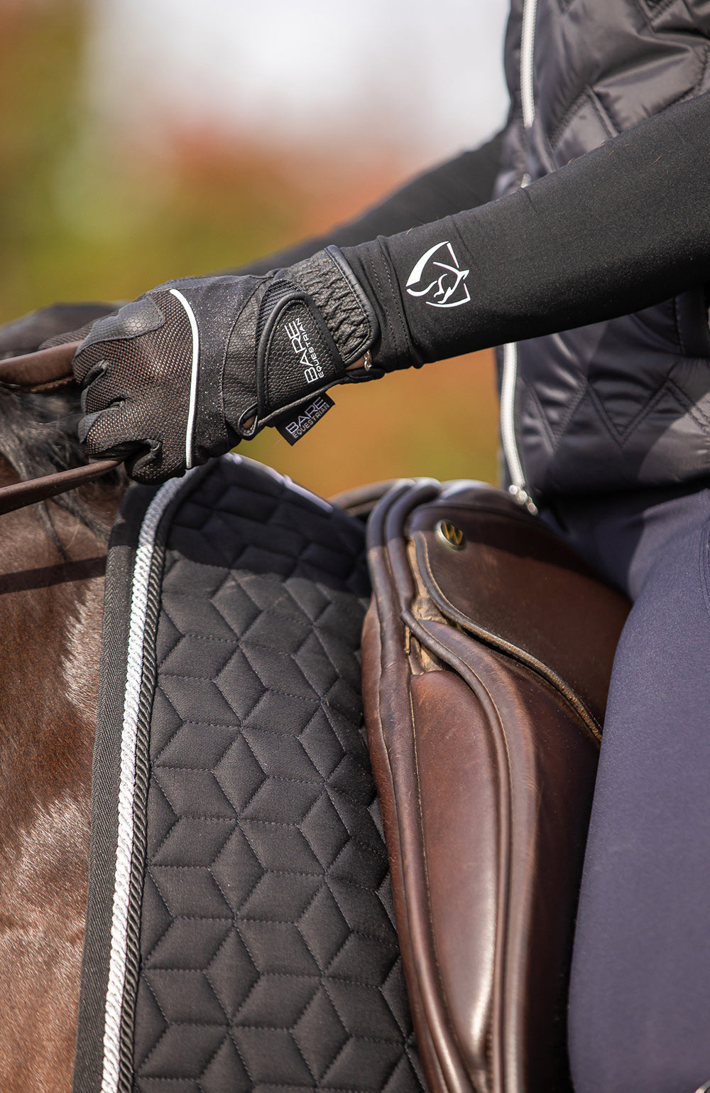 BARE Equestrain Active Rider Mesh Gloves