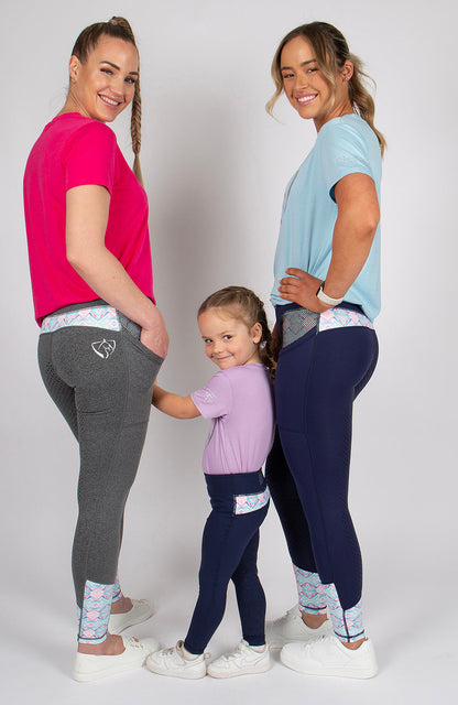 BARE Equestrian Babes Performance Riding Tights - 8