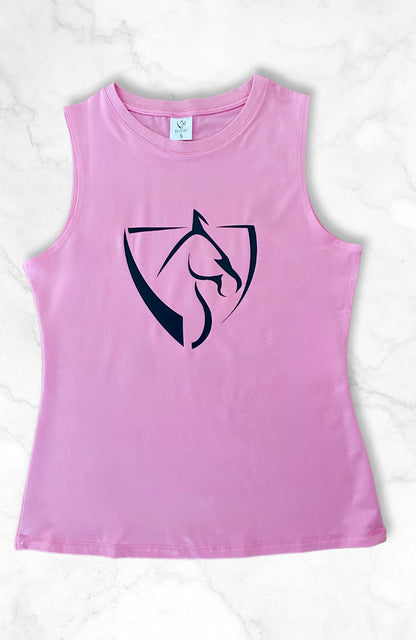 BARE Equestrian Black Logo Tank Top - 10